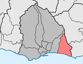 Localização no município de Funchal