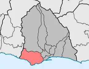 Localização no município de Funchal