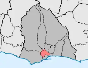 Localização no município de Funchal