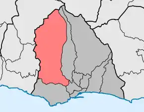 Localização no município de Funchal