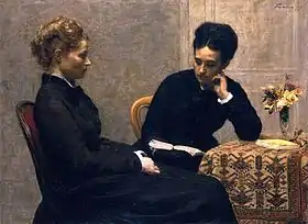 A Leitura (1877), Henri Fantin-Latour, Museu de Belas-Artes, Lyon.