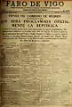 15 de abril de 1931, Proclamação da Segunda República Espanhola.