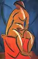 Tatlin, 1913, Modelo Feminino, óleo sobre tela