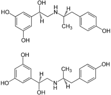 Estrutura química de Fenoterol