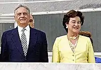Presidente Fernando Henrique Cardoso e a primeira-dama Ruth Cardoso.1995–2003