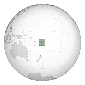 Localização da Fiji