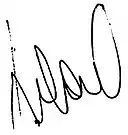 Assinatura de Elisa Carrió