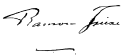 Assinatura de Ramón Freire