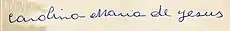 Assinatura de Carolina Maria de Jesus