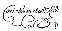 Assinatura de Cornelio Saavedra