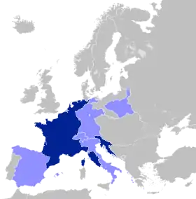 Localização de França