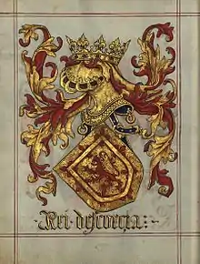 Armas do Rei da Escócia (fl 14v)