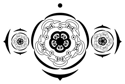 Diagrama floral parcial da inflorescência de Theobroma cacao