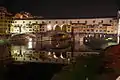 Florença com a Ponte Vecchio à noite