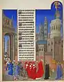 Irmãos Limbourg: Procissão de São Gregório, Les Très Riches Heures du duc de Berry