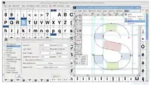 FontForge é um aplicativo de código aberto para o desenho de fontes digitais.