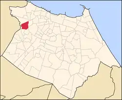 Mapa de Fortaleza com destaque para o bairro Antônio Bezerra