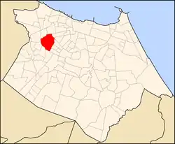 Mapa de Fortaleza com destaque para o bairro Pici.