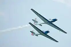 Motoplanadores modelos RF-4 e RF-5 da equipe acrobática italiana Blue Voltige