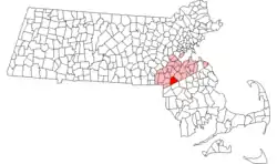 Localização de Norfolk County em Massachusetts