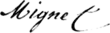 assinatura de François Mignet