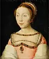 Françoise de Longwy, esposa do Almirante Philippe Chabot e Jacques de Péruse, Senhor do Escars, 1536.
