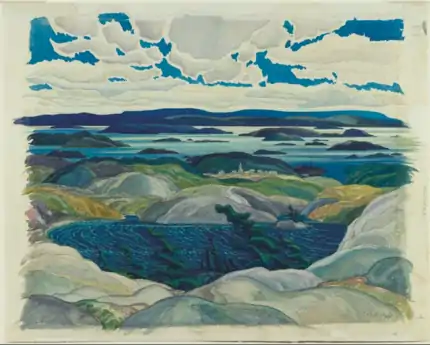 Bay of Islands, aquarela sobre papel, 1930, Art Gallery of Ontario, Toronto