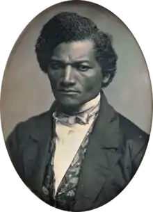 Retrato preto e branco de Frederick Douglass