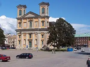 A igreja de Frederico (Fredrikskyrkan) em Karlskrona