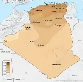 Localização de Argélia francesa