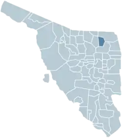 Localização de Fronteras no estado de Sonora