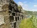 Forte da Prainha: detalhe da muralha