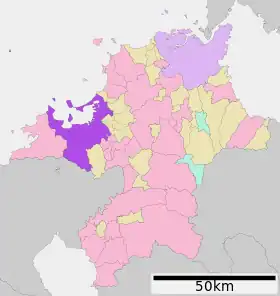 Localização de Fukuoka