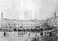 Funeral de Jelačić na praça, em 1859