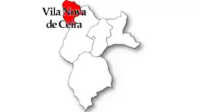 Localização no município de Góis