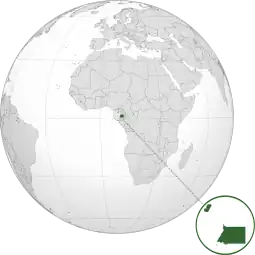 Localização de República da Guiné Equatorial