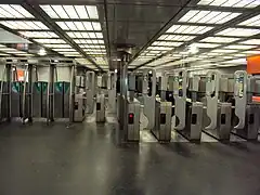 A sala de bilheteria.