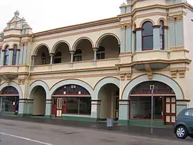 O antigo Gaiety Theatre em Zeehan, parte do Museu dos Pioneiros da Costa Oeste tasmaniana (West Coast Heritage Centre)