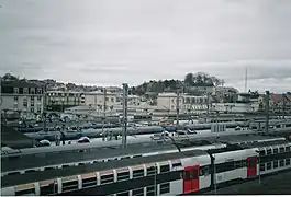 Vista de cima da estação Pontoise