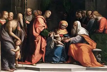 Circuncisão de Jesus.Por Garofalo, atualmente no Museu do Louvre, em Paris.