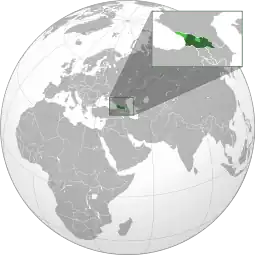Localização da Geórgia