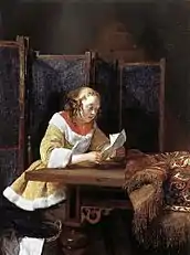 Uma senhora lendo uma carta (1662)