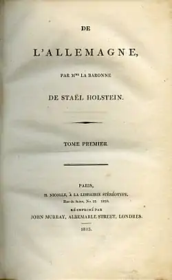 Image illustrative de l’article De l'Allemagne