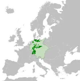 Localização de Império Alemão