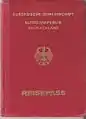 em 1998Capa de um passaporte da República Federal da Alemanha (Comunidade Europeia)