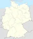 Mapa da Alemanha, posição de Oranienburg acentuada