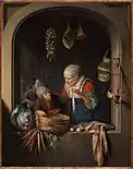 Gerrit Dou, O vendedor com um jovem
