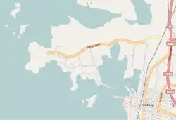 A Península de Getterön, a noroeste da cidade de Varberg