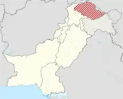 Localização no Paquistão