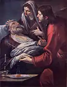 The dormition of Saint Joseph.